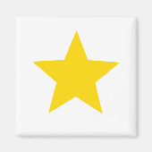 Stern Gold Gelb Magnet (Vorne)