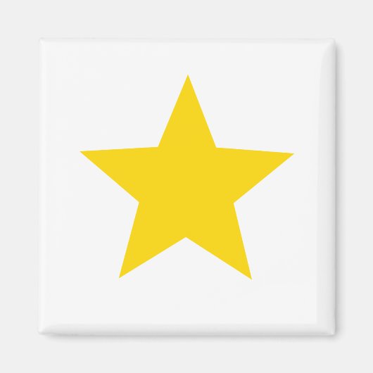 Stern Gold Gelb Magnet (Vorne)