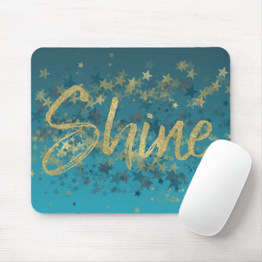 Stern-Goldblauer Glanz Mousepad (Mit Mouse)