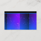 Stern-Goldgeistiger Planeten-lila Geschäfts-Karten Visitenkarte (Rückseite)