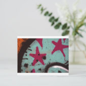 Stern-Graffiti Postkarte (Stehend Vorderseite)