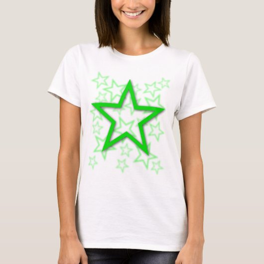 Stern-grüner T - Shirt (Vorderseite)