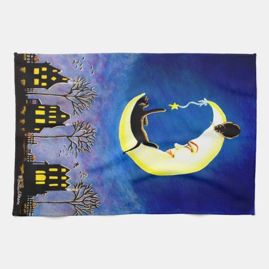 Stern Halloweens Geschirrtuch "Salems " (Horizontal)