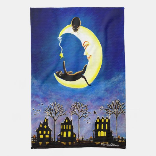 Stern Halloweens Geschirrtuch "Salems " (Vertikal)