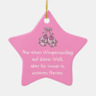 Stern Hängeornament als Erinnerung Keramik Ornament