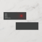 Stern - haut mini visitenkarte (Vorne/Hinten)