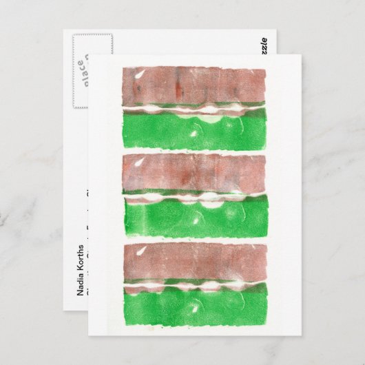 Stern im Abend Sky Postkarte (Vorne/Hinten)