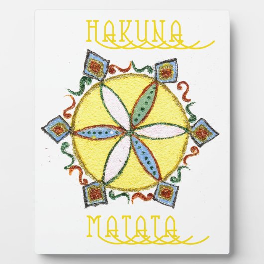 Stern im Making Hakuna Matata Fotoplatte (Vorderseite)