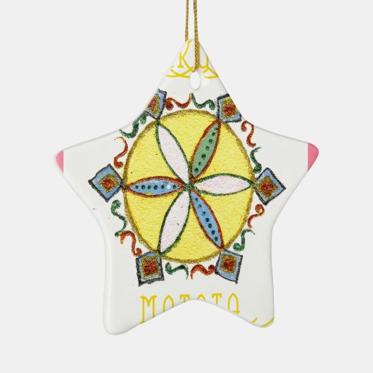 Stern im Making Hakuna Matata Keramikornament (Rechts)