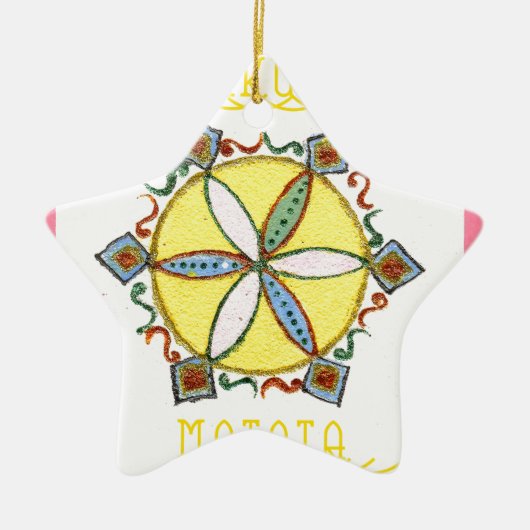 Stern im Making Hakuna Matata Keramikornament (Vorne)