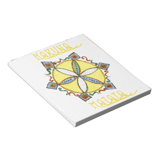 Stern im Making Hakuna Matata Notizblock (angewinkelt)