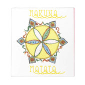 Stern im Making Hakuna Matata Notizblock (Vorderseite)
