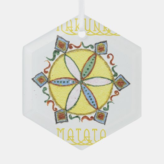 Stern im Making Hakuna Matata Ornament Aus Glas (Vorderseite)