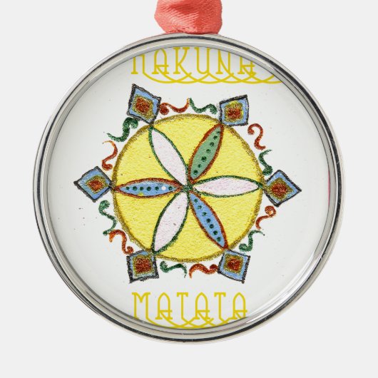 Stern im Making Hakuna Matata Silbernes Ornament (Vorne)