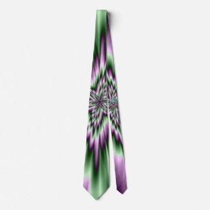 Stern in der Lila und grünen Neck Tie Krawatte
