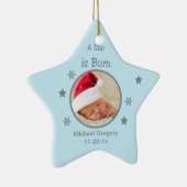 Stern ist die geborene personalisierte keramik ornament (Rechts)