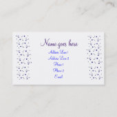 Stern ist Geborene Visitenkarte (Rückseite)