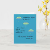 Stern-Karte an Edgar - Denken Sie an Sie - Schirm Karte (Gelbe Blume)