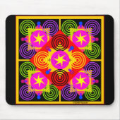 Stern-Kasten geometrisch Mousepad (Vorne)