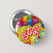 Stern - Knopf Button (Vorne & Hinten)