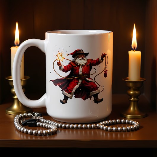 Stern Lasso Cowboy Santa Kaffeetasse
