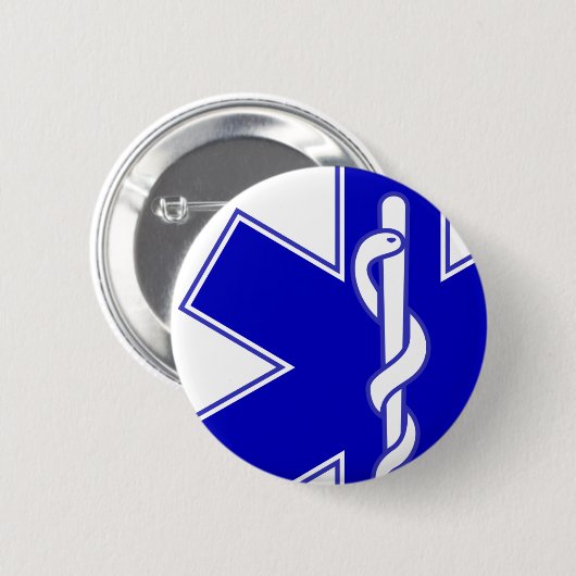 Stern Leben-des Offsetmediziner-Buttons Button (Vorne & Hinten)