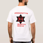 Stern-Logo-Shirt des NotfallK-9 T-Shirt (Rückseite)