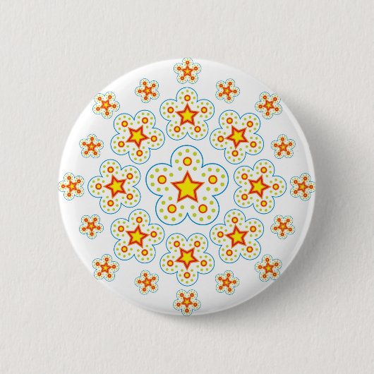 Stern-Mandala Button (Vorderseite)