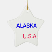 Stern mit Alaska und Juneau auf ihm Keramikornament (Rechts)