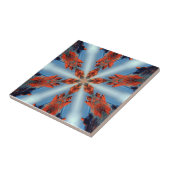 Stern mit blauen Balken Fliese (Seite)