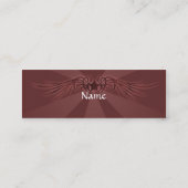 Stern mit Flügeln Mini Visitenkarte (Rückseite)