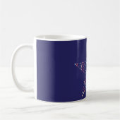 Stern mit Herzen auf Tasse gemacht (Links)