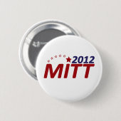 Stern Mitt Romneys 2012 Button (Vorne & Hinten)