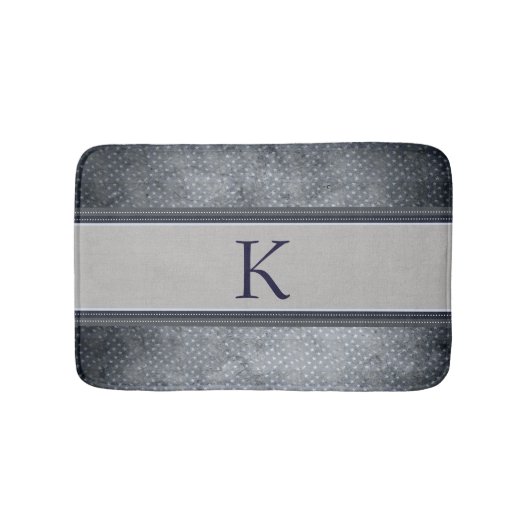Stern-Monogramm-Bad-Matte Badematte (Vorderseite)