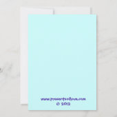 Stern Musical Note Music Erwägungsgrund Einladung (Rückseite)