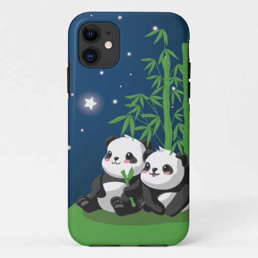Stern-Nachtpanda Case-Mate iPhone Hülle (Rückseite)