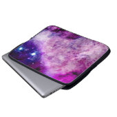 Stern-Nebelfleck-lila Rosa der Laptopschutzhülle (Vorne Knopf)