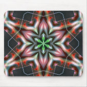 Stern oder Blume knacken metallische Rüstung, rot Mousepad (Vorne)