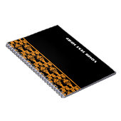 Stern (orange) Notizbuch Notizblock (Rechte Seite)