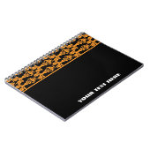 Stern (orange) Notizbuch Notizblock (Linke Seite)