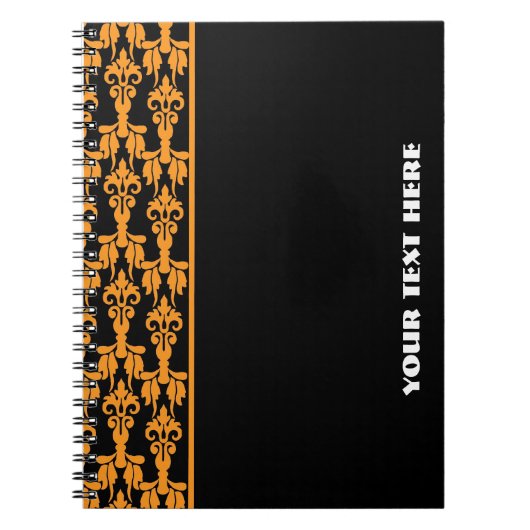 Stern (orange) Notizbuch Notizblock (Vorderseite)