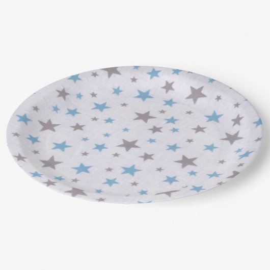 Stern-PapierTeller Pappteller (Schrägansicht)