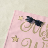 Stern Personalizable n Narwhal der niedlichen Strandtuch (Beispiel)