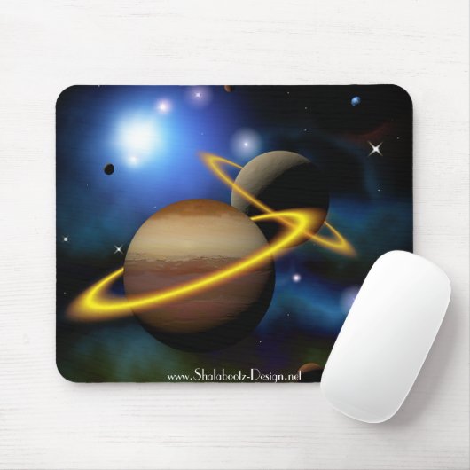 Stern-Planeten-Raum Mousepad (Mit Mouse)