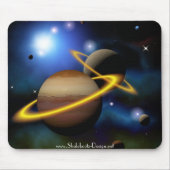 Stern-Planeten-Raum Mousepad (Vorne)