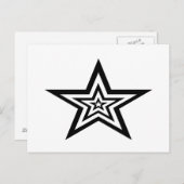 Stern Postkarte (Vorne/Hinten)