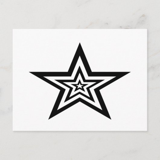 Stern Postkarte (Vorderseite)