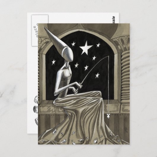 Stern Postkarte (Vorne/Hinten)