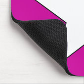 Stern-Power-Rosa/Weiß Mousepad (Ecke)
