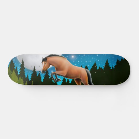 Stern-Pullover-PferdeSkateboard Skateboard (Horizontal)